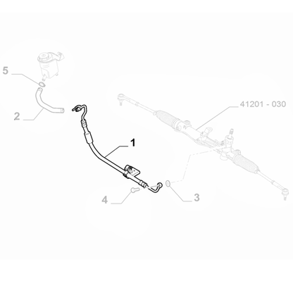 Genuine Hydraulic System Feeder Pipe - Fiat Fiorino 2016-2024 | 51928736