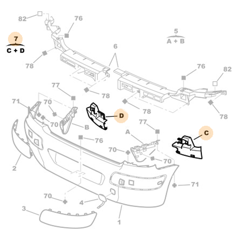 Genuine Absorber Set - Peugeot 307 | 7414X4