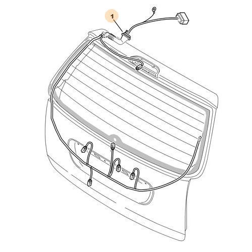 Genuine Tailgate Harness - Peugeot 307 | 6534NQ