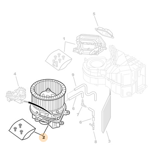 Genuine Air Conditioning Air Puller - Peugeot Partner | 6441N4