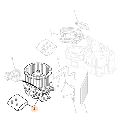 Genuine Air Conditioning Air Puller - Peugeot Partner | 6441N4