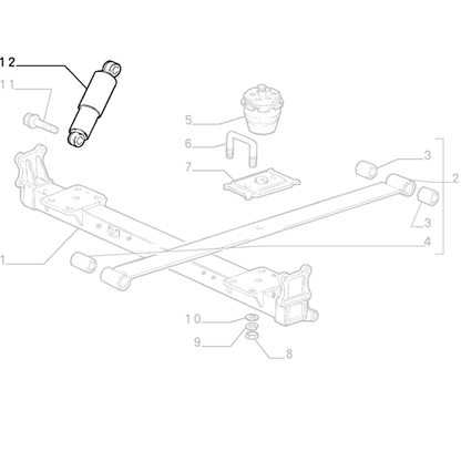 Genuine Rear Shock Absorber - Fiat Ducato 1994-2002 | 71775941