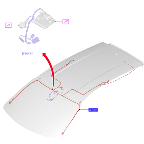 Genuine Roof Wire Assembly - Ford Focus CGE 2018 | 2266888