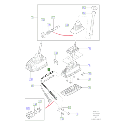 Genuine Gear Shift Cable - Ford Transit | 1213023