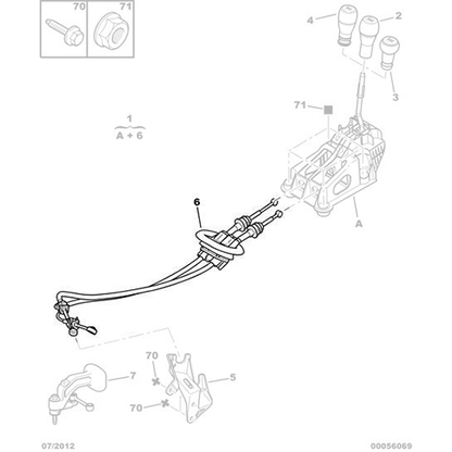 Petrol Gear Selection Control Cable - Citroen C3 2002-2005 | 2444FC