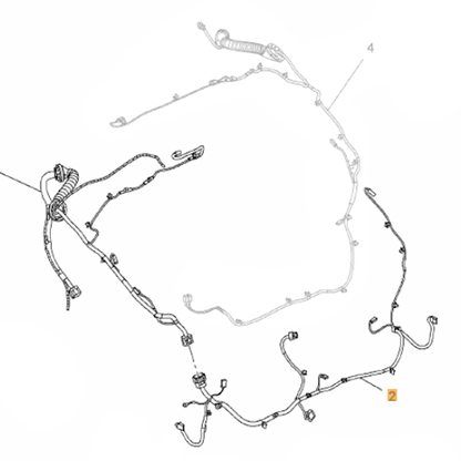 Genuine Rear Boot Wiring Harness - Vauxhall Astra J 2010-2015 | 13311887