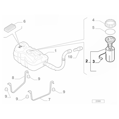 Genuine Fuel Pump - Fiat Tipo 2015- Petrol | 52007141