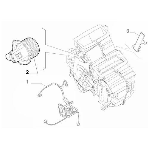 Genuine AC Electric Motor - Fiat Panda 2012-2022 | 77366208
