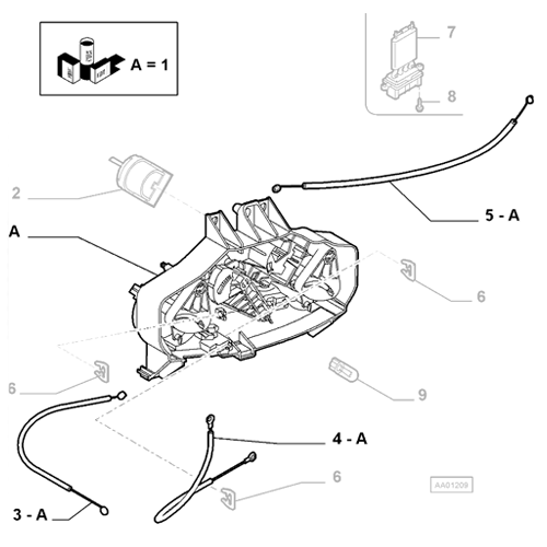 Genuine Air Conditioner Overhaul Kit - Fiat Panda 2009-2012 | 77364880