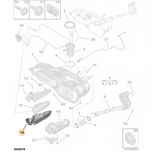 Genuine Fuel Additive Sump - Peugeot / Citroen | 9809287380
