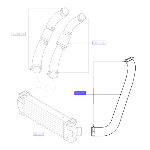 Genuine Inercooler Air Duct - Ford Ford Transit TT9 2008-2014 | 1670813