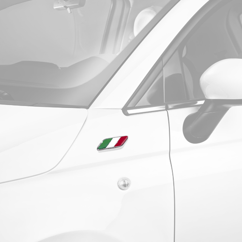 Genuine Near Mirror Badge Italy Flag - Fiat 500 Abarth | 50901681