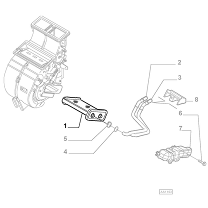 Genuine Heater / AC Radiator - Fiat Idea / Punto / Doblo / Lancia Musa | 46722928