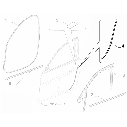 Genuine Right Front Sealing Gasket - Alfa Romeo Giulia 2016- | 50547951