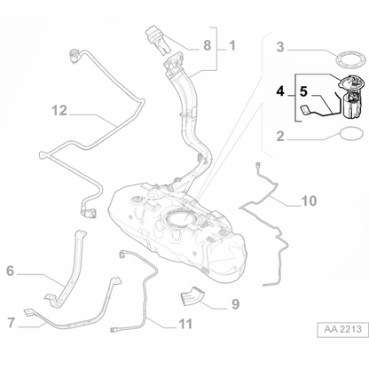 Genuine Fuel Pump - Fiat Panda Petrol 2012- | 52041066