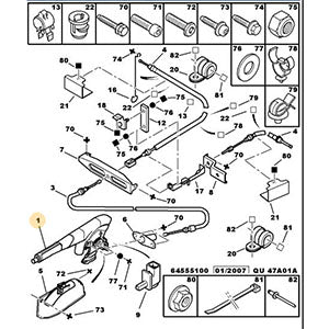 Genuine Peugeot Hand Brake Lever - Peugeot Expert | 470183 | 470183