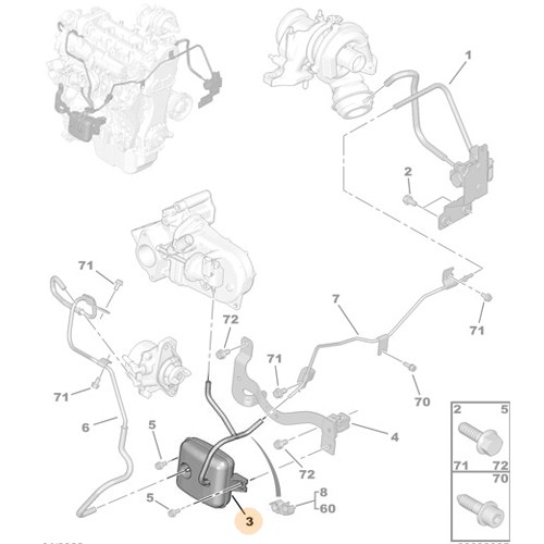 Genuine Turbo Vacuum Reserve - Citroen Nemo / Peugeot RCZ | 0361S9