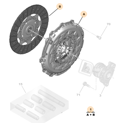 Genuine Clutch Kit - Peugeot | 205312
