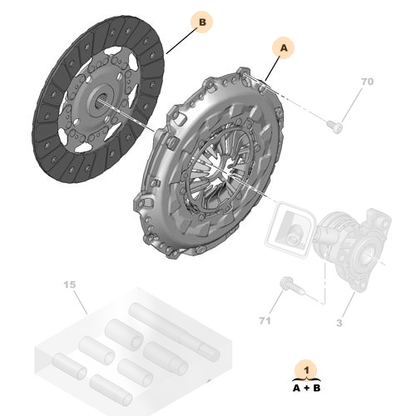 Genuine Clutch Kit - Peugeot | 205312