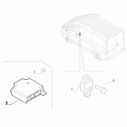 Genuine Control Unit For Airbag - Fiat Ducato 2021- Onward | 46865029