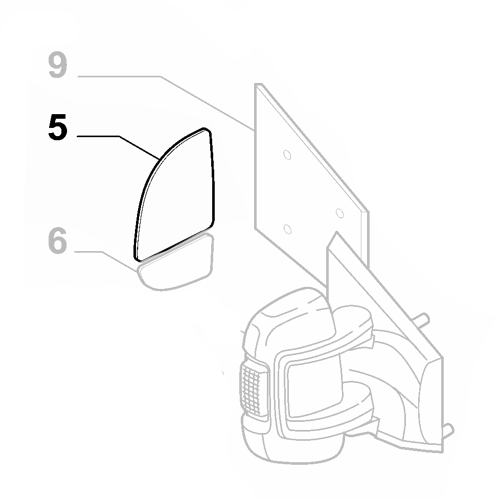 Genuine Upper Right Wing Mirror Glass - Fiat Ducato 2006-Onwards | 71748247