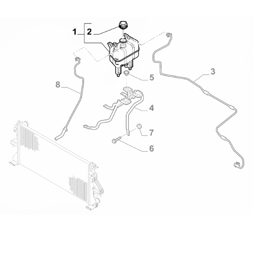 Genuine Expansion Tank - Fiat Ducato 2018-Onwards | 1399283080