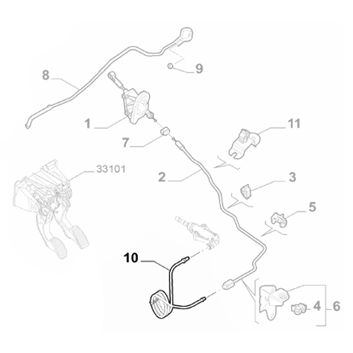 Genuine Clutch Flex Hose - Fiat Panda 2012-2016 0.9 | 55242281