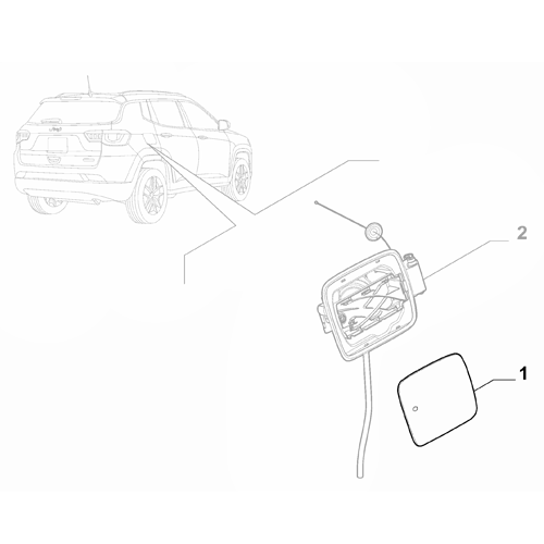 Genuine Fuel Flap - Jeep Compass 2020-Onwards | 53477879