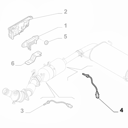 Genuine DPF / Exhaust Sensor - Fiat Ducato 2014-2022 2.3 | 55272702