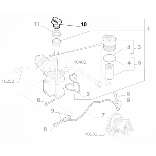 Genuine Oil Filler Cap - Fiat 500 / Panda / Punto | 55232813
