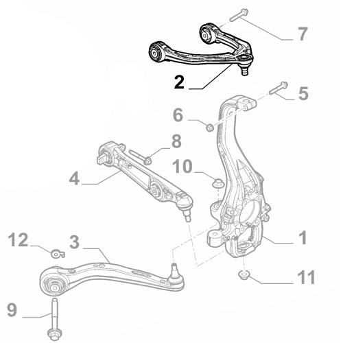 Genuine Left Suspension Control Arm - Alfa Romeo Giulia 2016- | 50533329