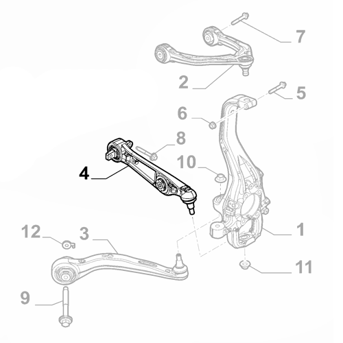 Genuine Left Suspension Rod - Alfa Romeo Giulia 2017-2019 | 50552625