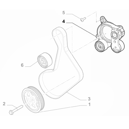 Genuine Tensioner Pulley - Alfa Romeo Tonale / Jeep Compass  | 46349659