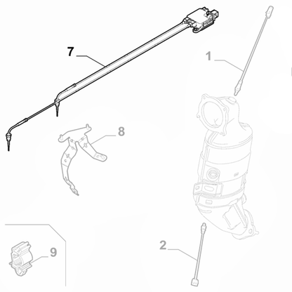 Genuine Exhaust Temperature Sensor - Alfa Romeo Giulia 2016- 2.0 RHD | 50559375