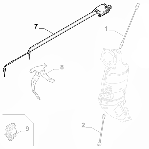 Genuine Exhaust Temperature Sensor - Alfa Romeo Giulia 2016- 2.0 RHD | 50559375