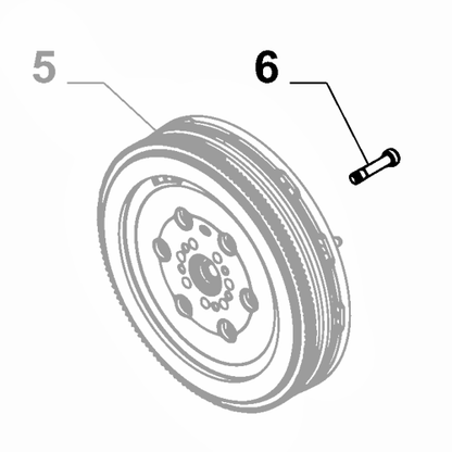 1x Genuine Flywheel Screw - Fiat Fullback 2016-2019 2.4 Diesel | 6000605087