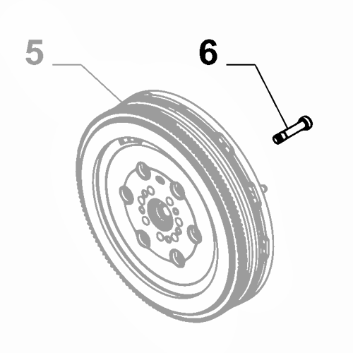 1x Genuine Flywheel Screw - Fiat Fullback 2016-2019 2.4 Diesel | 6000605087