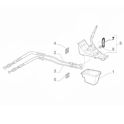 Genuine Transmission Cable Lever - Fiat Panda / Seicento | 46521599