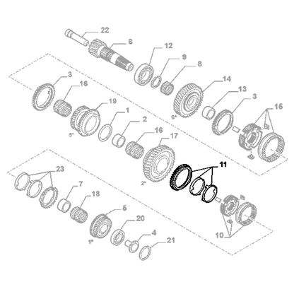 Genuine Synchronizer - Fiat 500L / 500X / Ducato / Doblo | 46343312