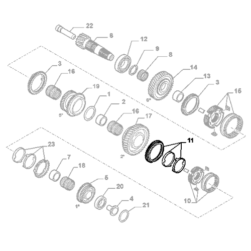 Genuine Synchronizer - Fiat 500L / 500X / Ducato / Doblo | 46343312