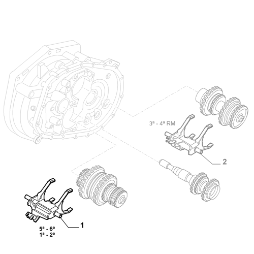 Genuine Gear Fork - Fiat / Alfa Romeo / Jeep 2.0 Diesel | 55276178
