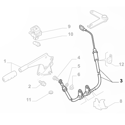 Genuine Handbrake Cable - Fiat Ducato 2.2 2011-Onwards | 1399843080