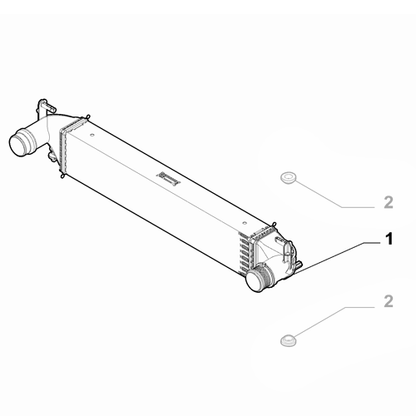 Genuine Intercooler - Fiat 500X 1.6 / 1.3 Diesel 2015-2018 | 51966752