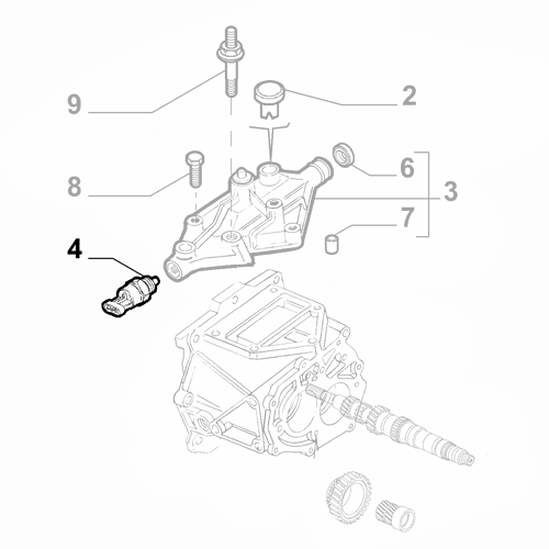 Genuine Reverse Light Switch - Fiat 500 / Punto / Doblo| 6000100001