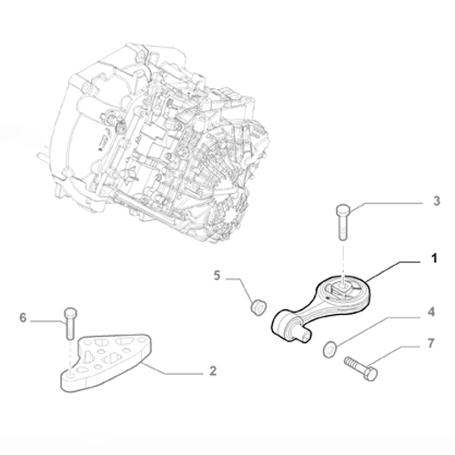 Genuine Engine Mount - Fiat Doblo 2009-2023 1.6 / 2.0 | 51897408