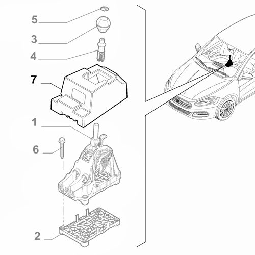 Genuine Gear Stick Boot - Fiat Tipo 2015-2021 | 55279442