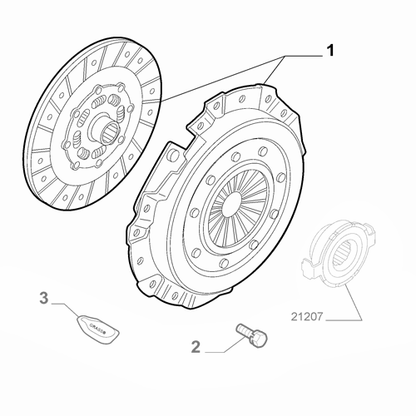 Genuine Clutch Kit - Fiat Ducato 2011-2022 2.0 Diesel | 55236168