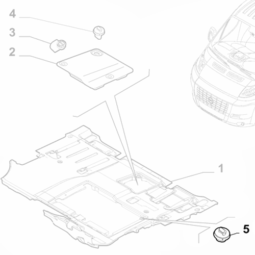 Genuine Carpet Clamp - Fiat Ducato 2006-Onwards | 71749552