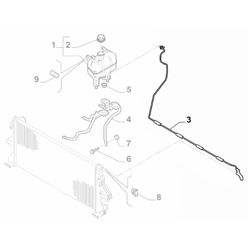 Genuine Expansion Tank Hose - Fiat Ducato 2014-2022 2.3 | 1388181080
