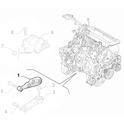 Genuine Engine Support Bracket - Fiat Ducato 2014-2022 2.0 | 1389426080